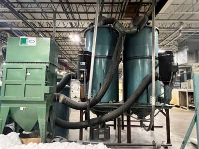 Used Una-Dyn DHD-60 SH Twin-Desiccant Bed Dehumidifying Hopper Dryer System