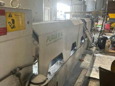 Used 130mm Purui Model ML130 Pelletizing Recycling Line