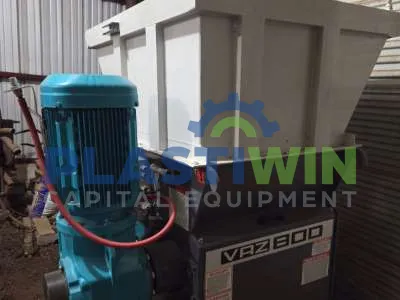 Used 20 HP Vecoplan VAZ 800 Single Shaft Rotary Shredder