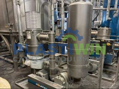 Used Novatec Air Drying Hopper Model NPH-375CF and Air Conveyor System